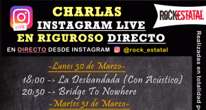 CHARLAS EXCLUSIVAS EN DIRECTO EN INSTAGRAM DE LOS ARTISTAS DE ROCK_ESTATAL