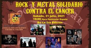 ROCK Y METAL SOLIDARIO CONTRA EL CÁNCER / FESTIVAL STREAMING INTERNACIONAL