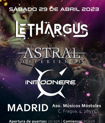 LETHARGUS OFRECE UN CONCIERTO GRATUITO PARA LOS MENORES DE 16 AÑOS